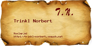 Trinkl Norbert névjegykártya